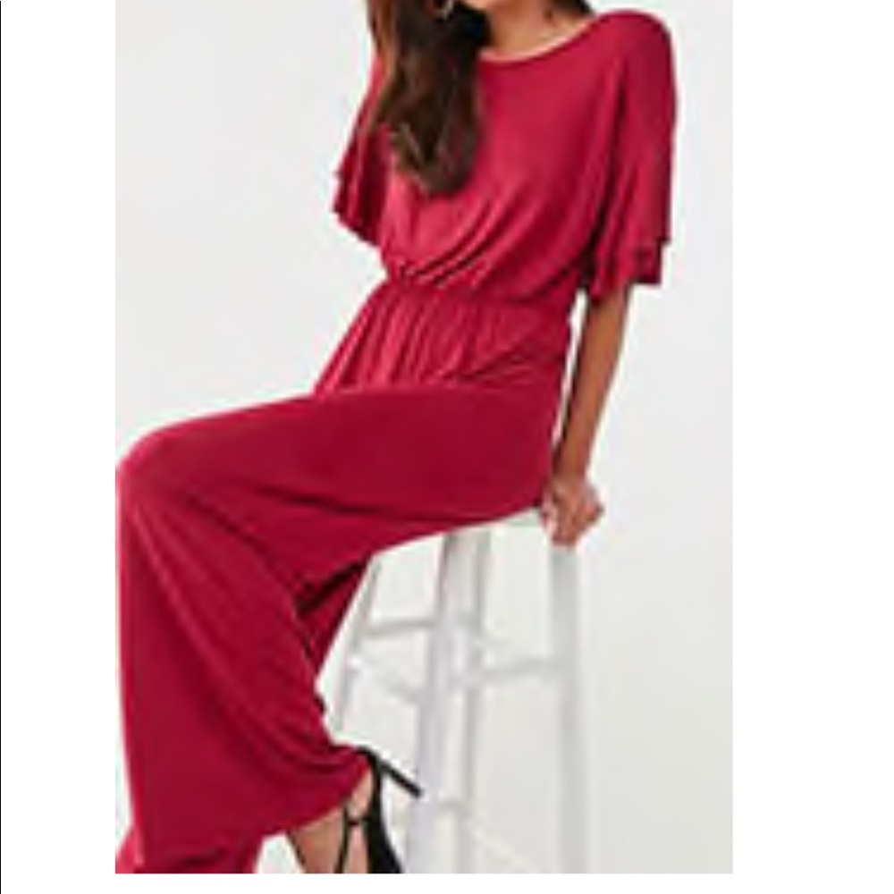Red jumpsuit